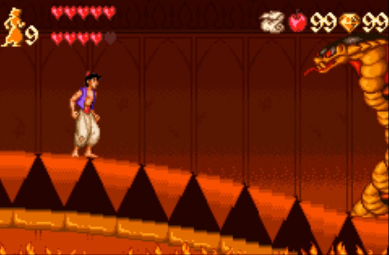 Disney's Aladdin - геймплей игры Game Boy Advance